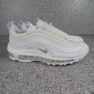 Nike Air Max 97 White Classic Sneakers Men's Shoes Size 4 Or Women's 5.5